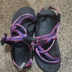 Chaco Kids Sandals - Black and Pink